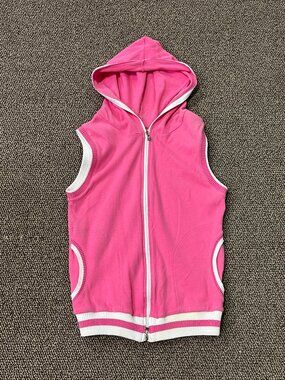 Buffalo David Bitton Pink Sleeveless Hoodie
